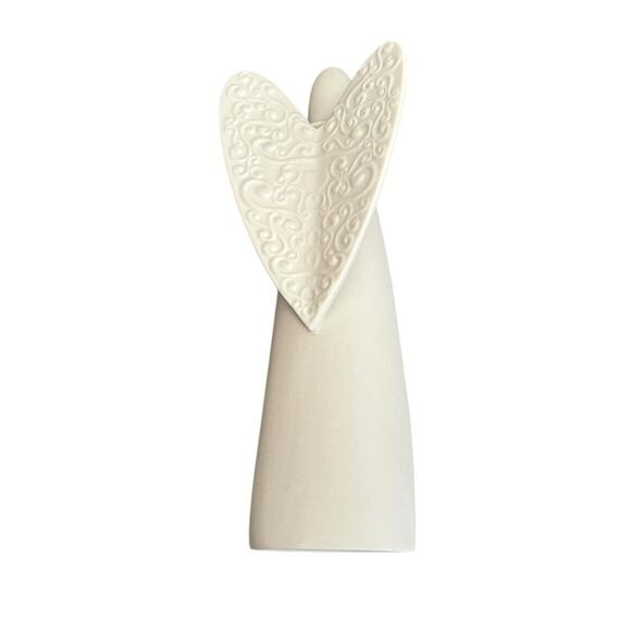 Partylite Serenity Tea Light Candle Holder Bisque Angel Votive P9629 Holiday - Picture 5 of 8